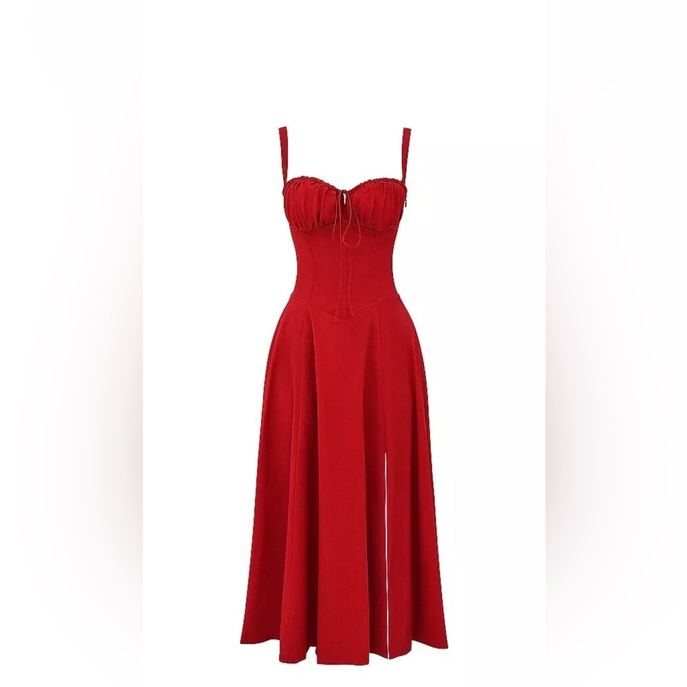 House of CB Red Corset Sundress Size L, US 8